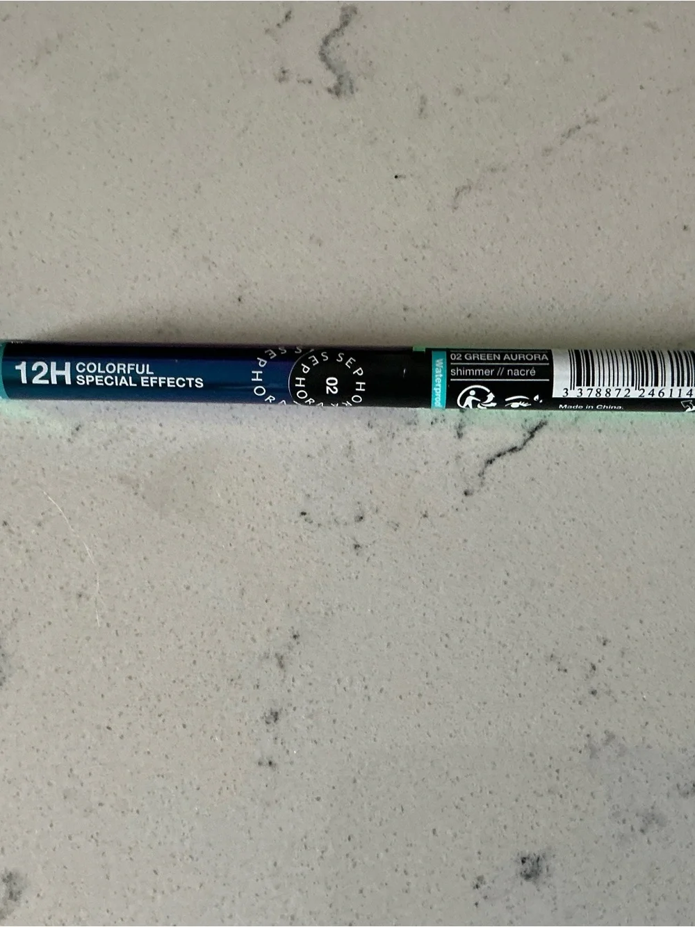 Sephora 12 hr colorfull special effects multichrome eyeliner Green Aurora
